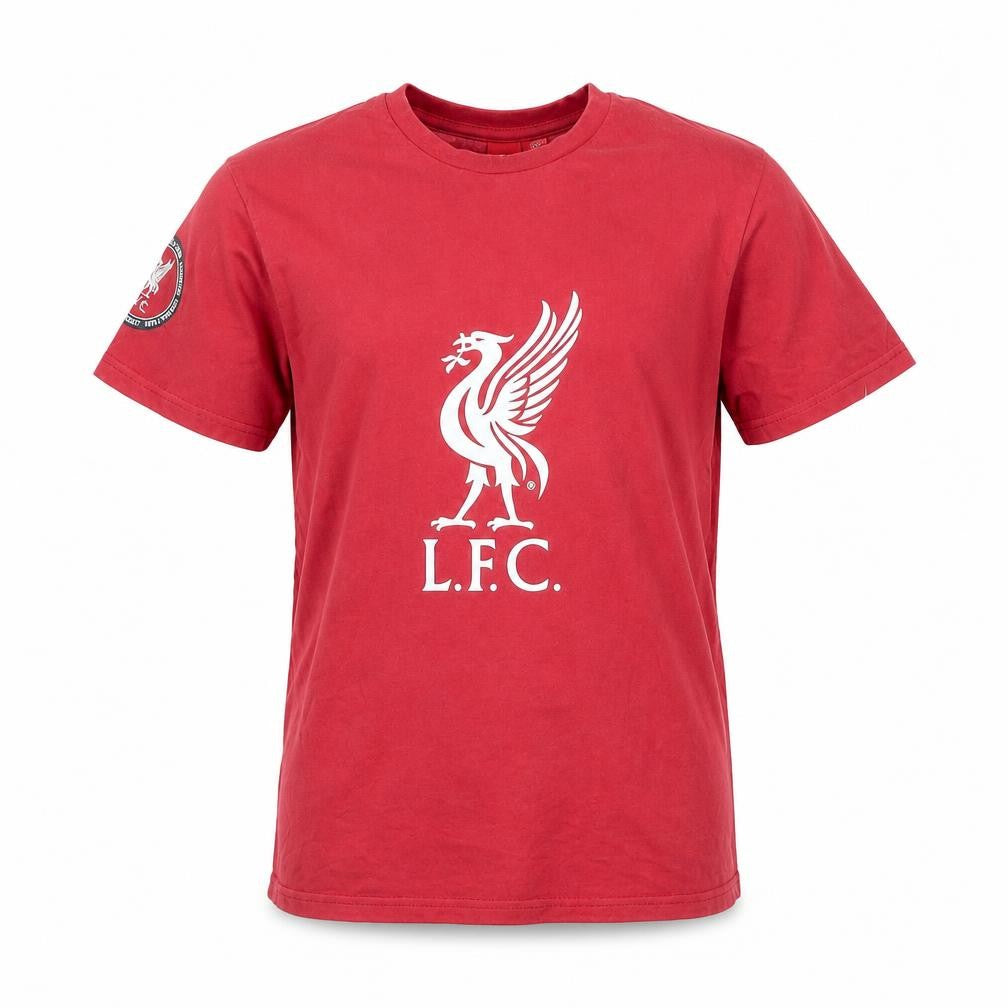 L.F.C. Boys Red Short Sleeve Cotton T-Shirt 12-13 Years Football Logo Top