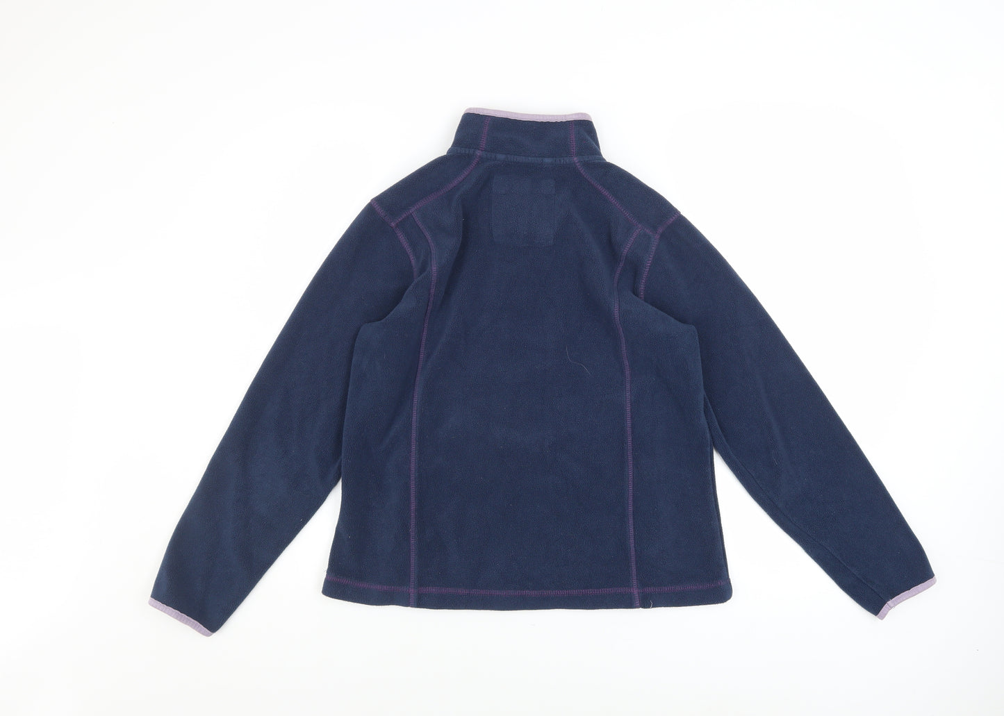 Weird Fish Womens Navy Blue 1/2 Zip Fleece Sweatshirt Size 12