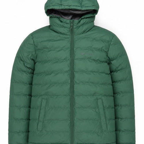 Mountain Warehouse Men's Green Puffer Jacket Size S Hooded Insulated Coat