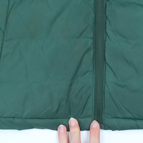 Mountain Warehouse Men's Green Puffer Jacket Size S Hooded Insulated Coat