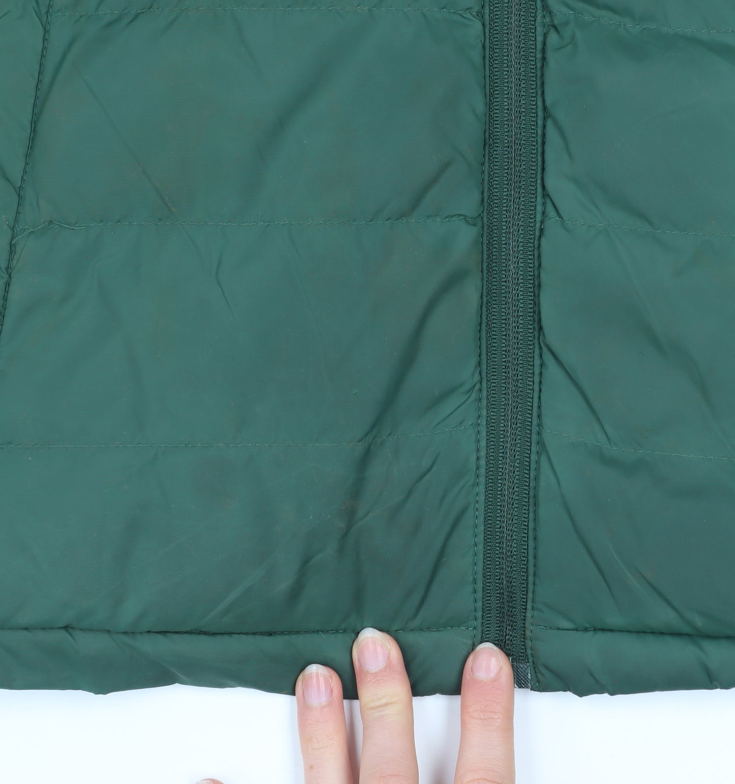 Mountain Warehouse Men's Green Puffer Jacket Size S Hooded Insulated Coat
