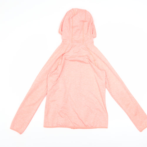 Dunnes Stores Womens Pink Hooded Full Zip Activewear Jacket Size 8