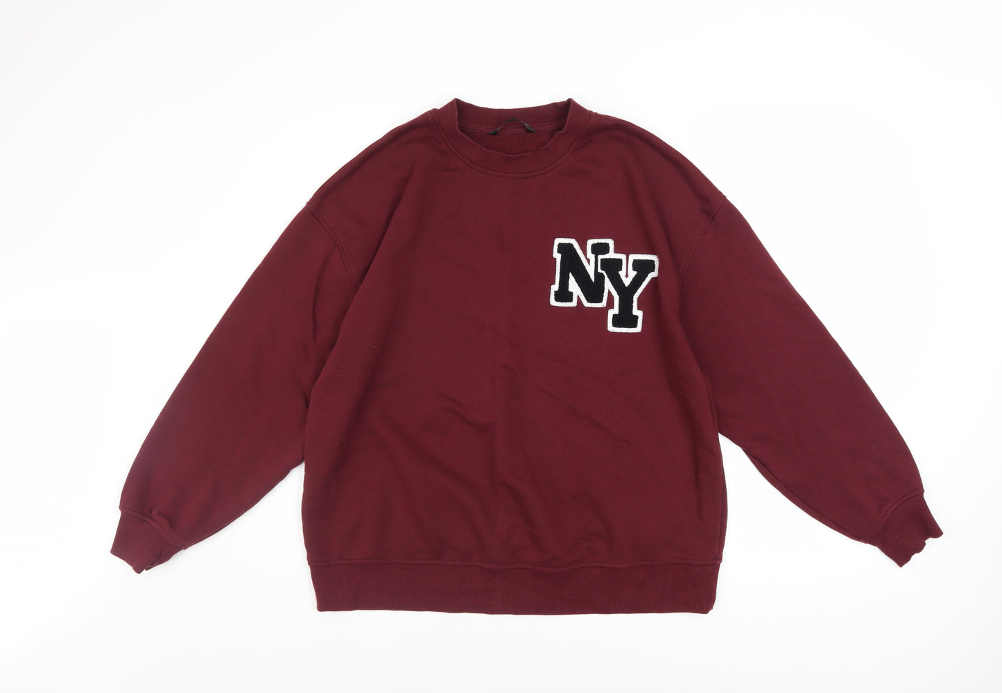 Dunnes Stores Mens Red NY Crew Neck Sweatshirt Medium