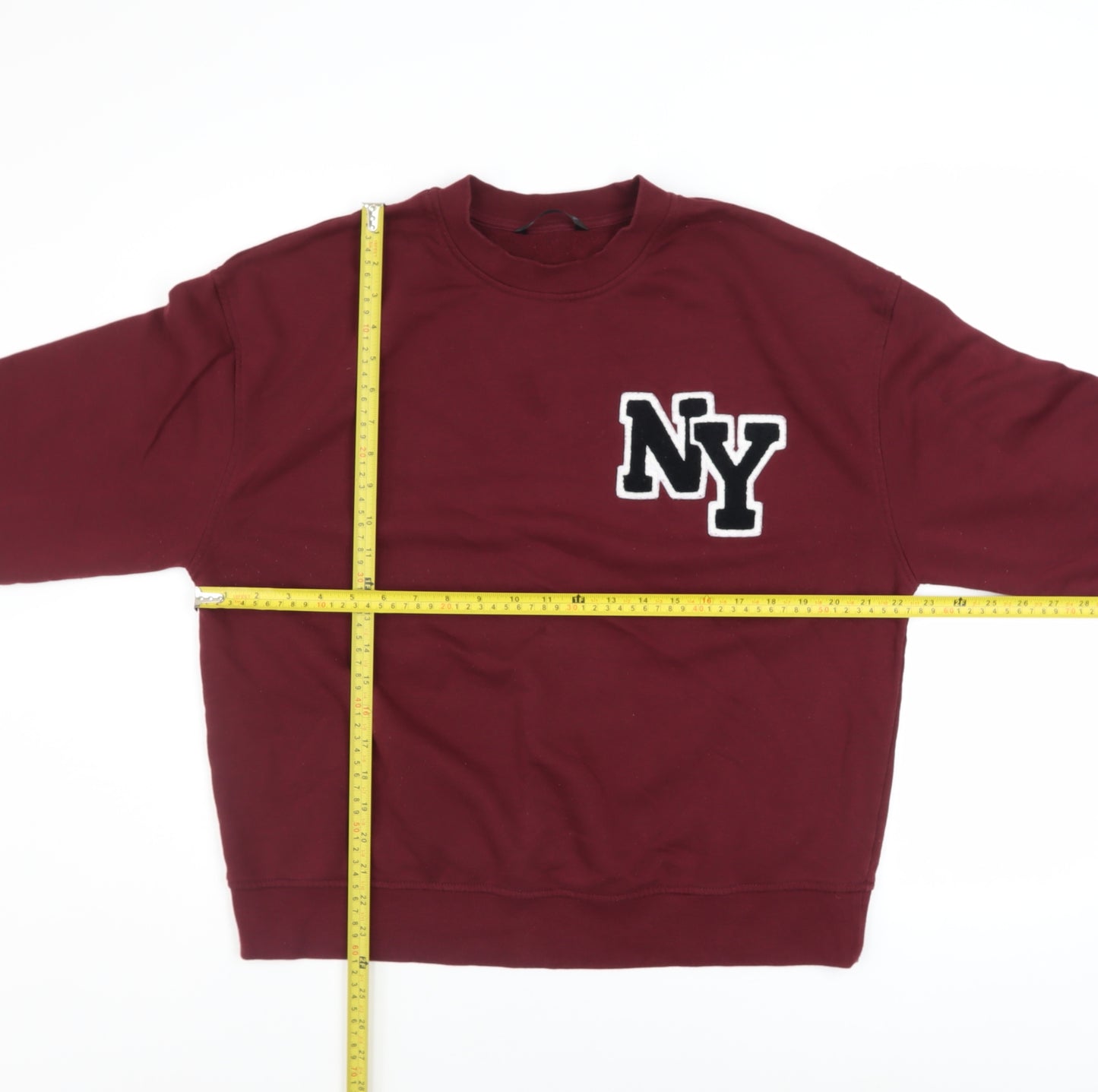 Dunnes Stores Mens Red NY Crew Neck Sweatshirt Medium