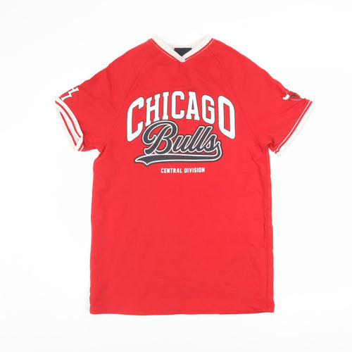 Next Boys Red Chicago Bulls NBA T-Shirt 9 Years Short Sleeve 100% Cotton