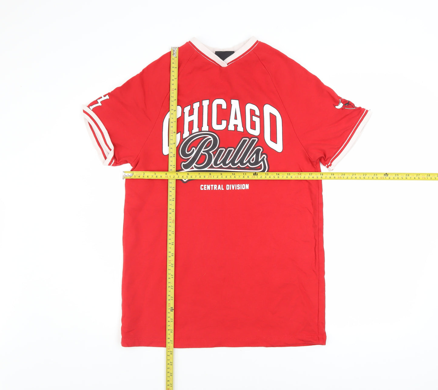 Next Boys Red Chicago Bulls NBA T-Shirt 9 Years Short Sleeve 100% Cotton