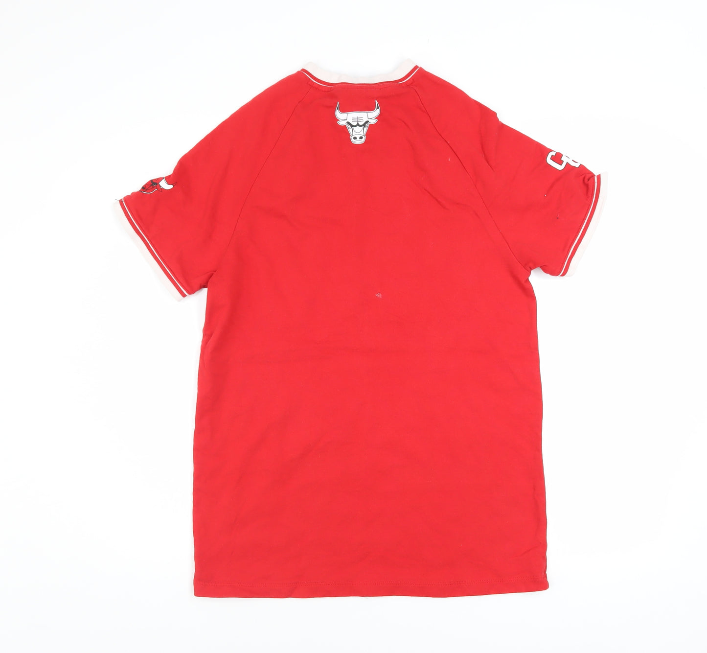 Next Boys Red Chicago Bulls NBA T-Shirt 9 Years Short Sleeve 100% Cotton