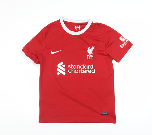 Nike Men’s Red Liverpool FC Salah #11 Short Sleeve Football Jersey L
