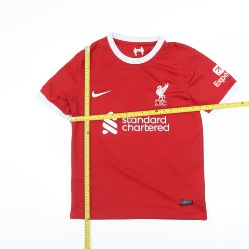 Nike Men’s Red Liverpool FC Salah #11 Short Sleeve Football Jersey L