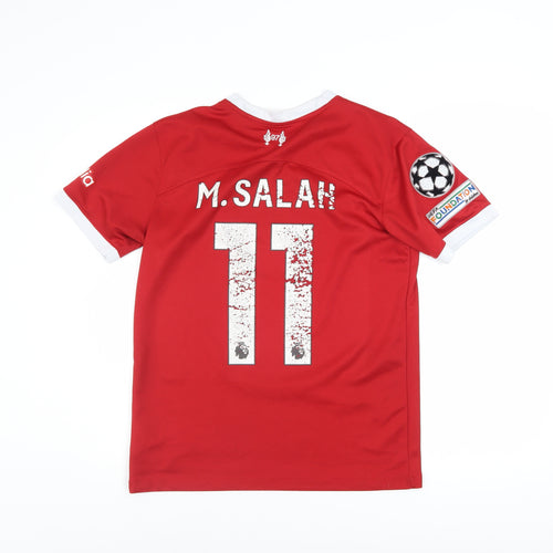 Nike Men’s Red Liverpool FC Salah #11 Short Sleeve Football Jersey L