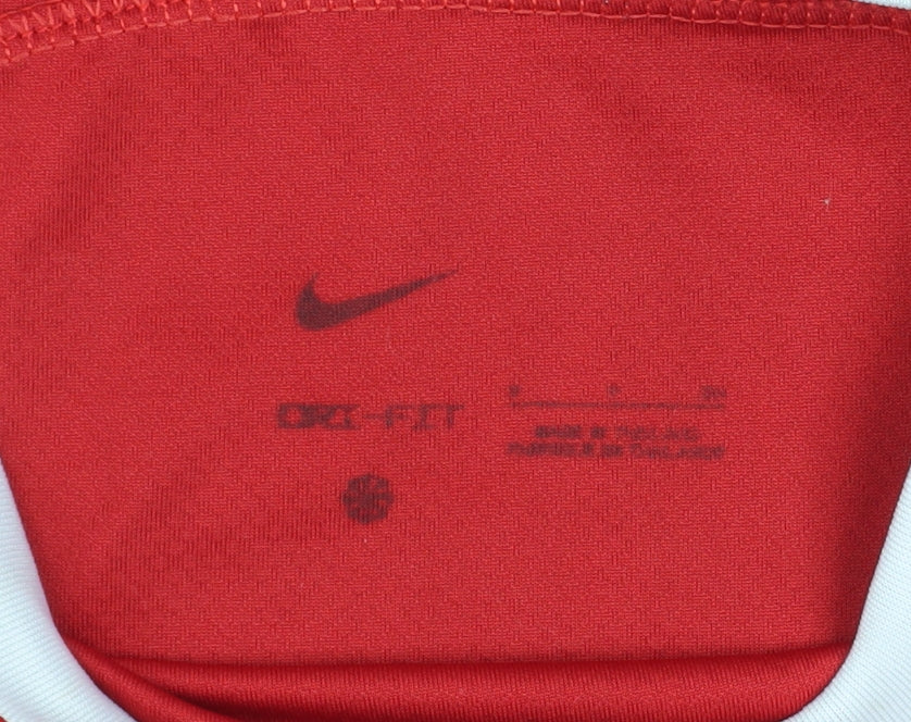 Nike Men’s Red Liverpool FC Salah #11 Short Sleeve Football Jersey L