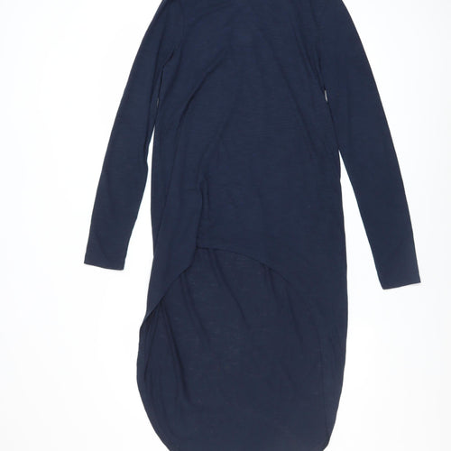 Noisy May Women’s Blue Long Sleeve Midi T-Shirt Dress Size M