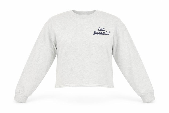Forever 21 Women Grey 'Cali Dreamin’' Pullover Sweatshirt Size S
