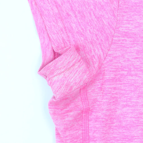 Puma Women’s Pink Short Sleeve V-Neck Active T-Shirt Size 14