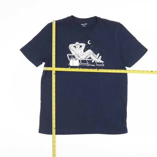 Old Navy Men's Blue Halloween Mummy Graphic T-Shirt Size S