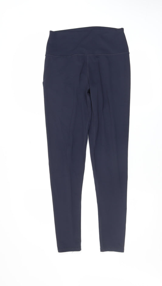 Gym+Coffee Womens Blue S Slim Leggings Activewear Trousers