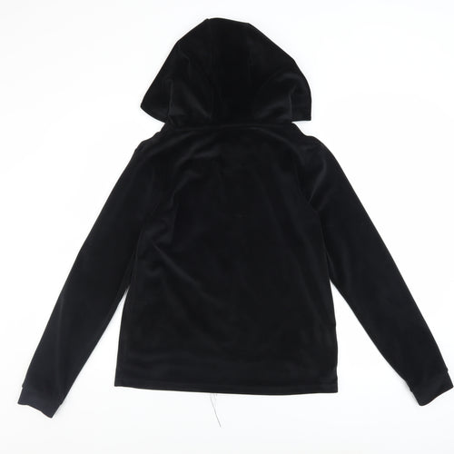 Firetrap Girls Black Full Zip Velvet Hoodie 13 Years