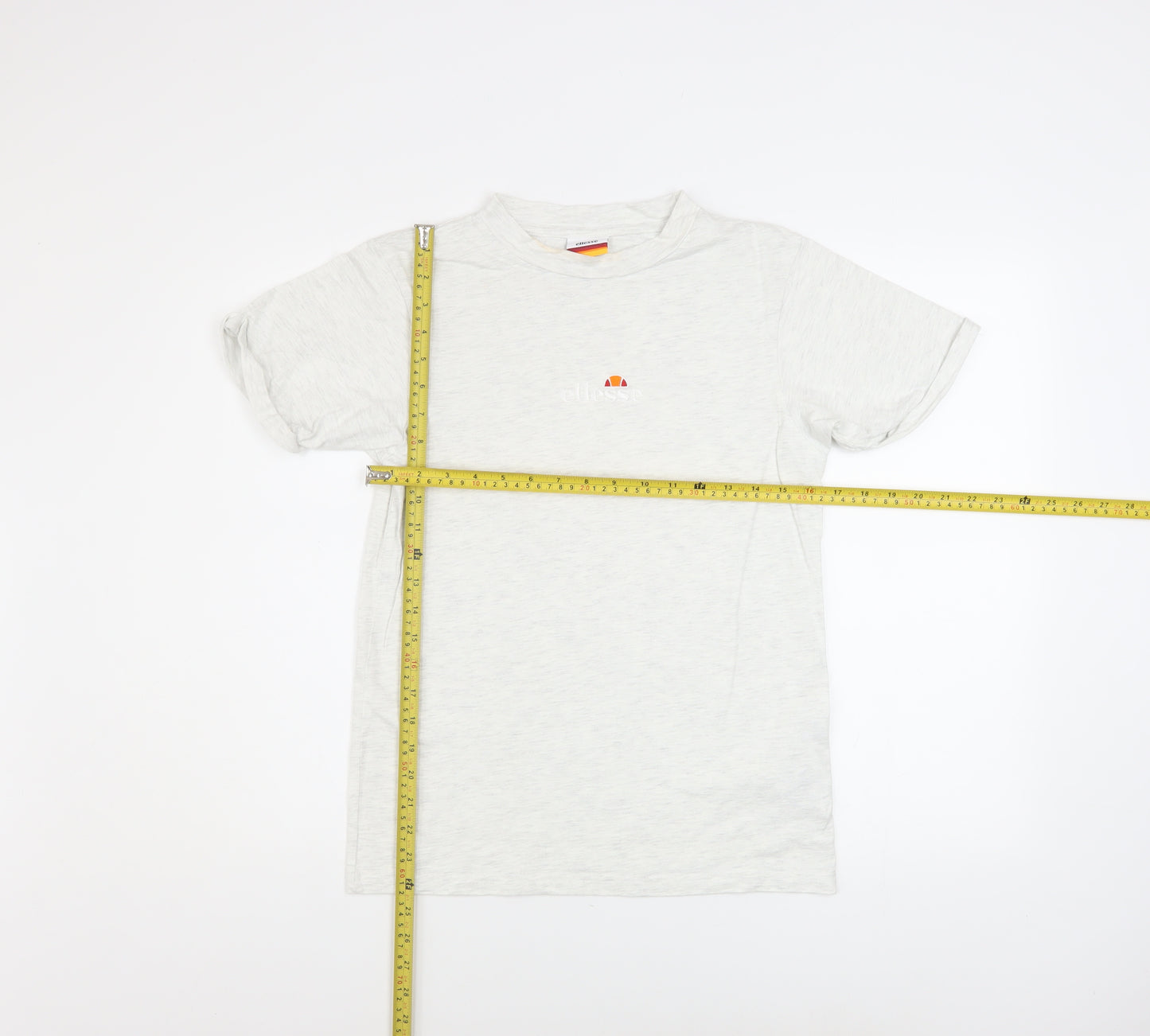 Ellesse Women's White Short Sleeve Basic T-Shirt UK 4