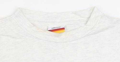 Ellesse Women's White Short Sleeve Basic T-Shirt UK 4