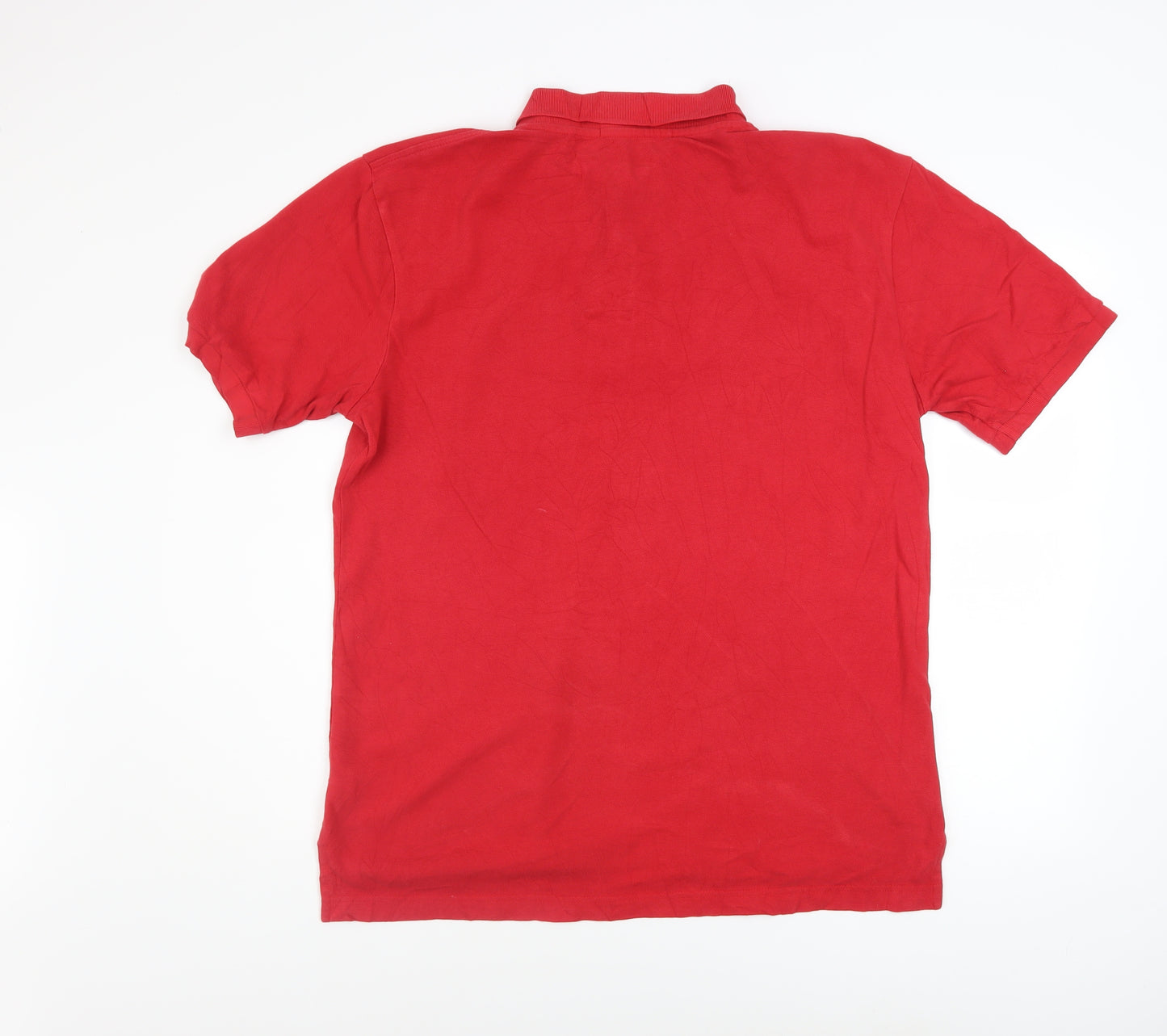 U.S. Polo Assn. Men's Red Cotton Short Sleeve Polo Shirt Size L