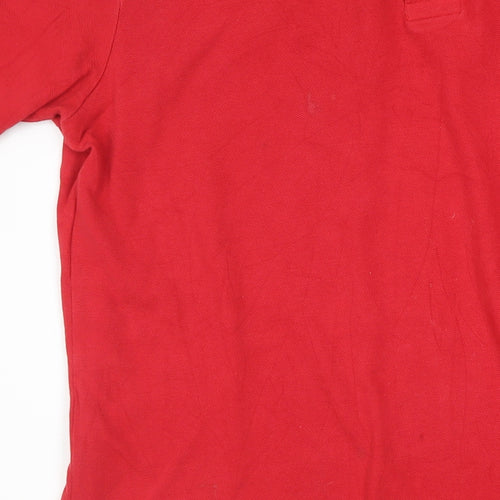 U.S. Polo Assn. Men's Red Cotton Short Sleeve Polo Shirt Size L