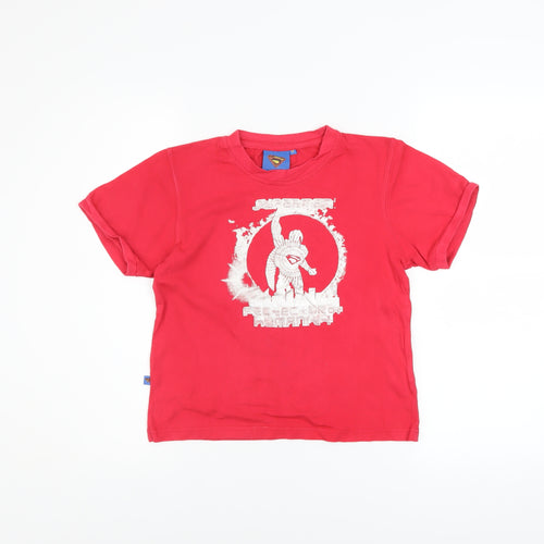 Superman Red Women’s Medium T-Shirt Short Sleeve Crew Neck Cotton