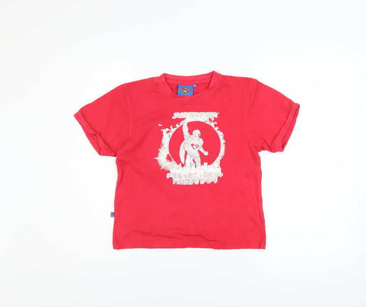Superman Red Women’s Medium T-Shirt Short Sleeve Crew Neck Cotton