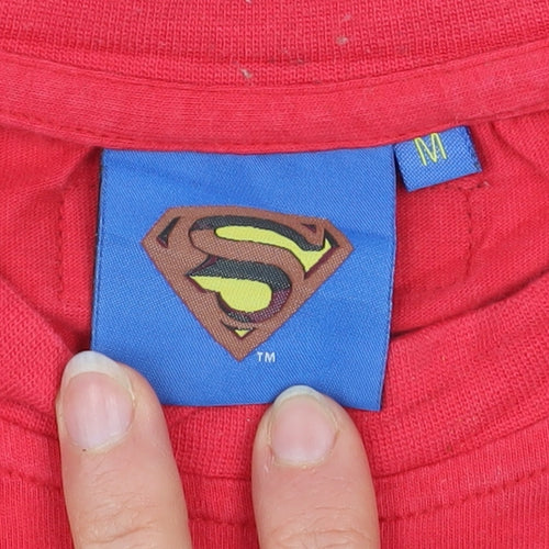 Superman Red Women’s Medium T-Shirt Short Sleeve Crew Neck Cotton