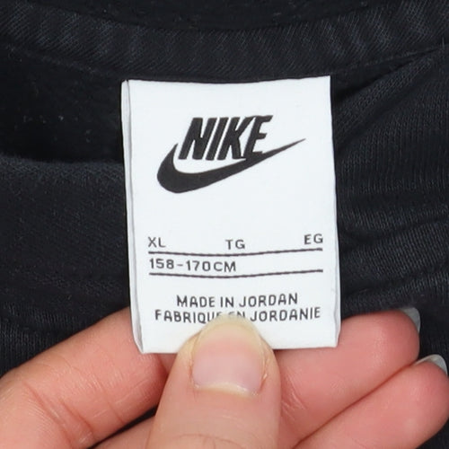 Nike Boys Black XL Pullover Fleece Hoodie Sweatshirt