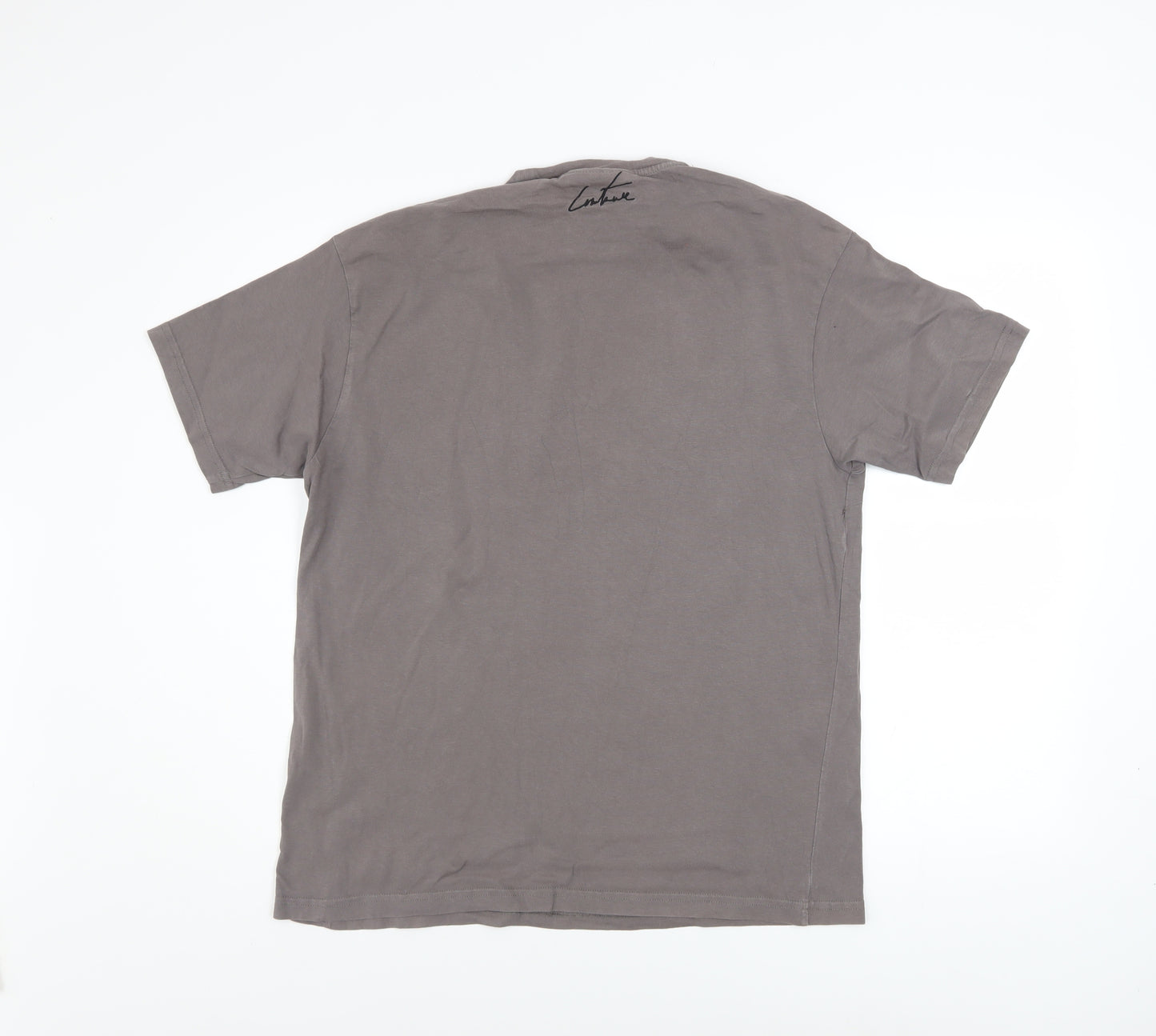 Couture Women's Grey Bear Print Cotton T-Shirt UK 6