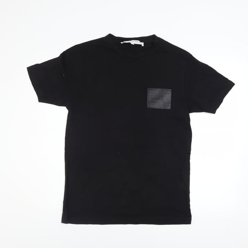 Jameson Carter Men's Black Cotton Crew Neck Short Sleeve T-Shirt Size S