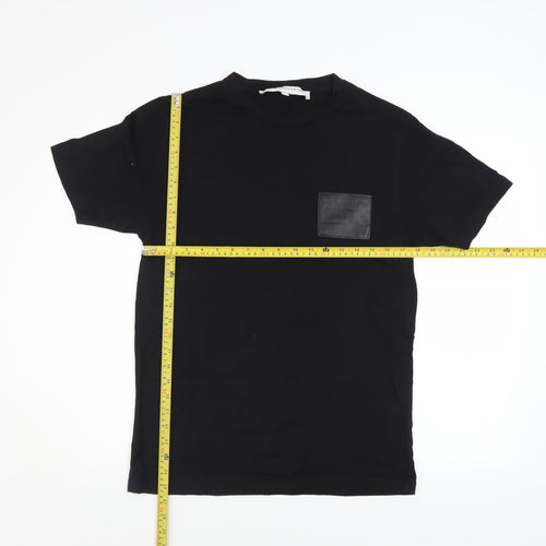Jameson Carter Men's Black Cotton Crew Neck Short Sleeve T-Shirt Size S