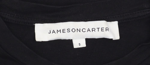 Jameson Carter Men's Black Cotton Crew Neck Short Sleeve T-Shirt Size S