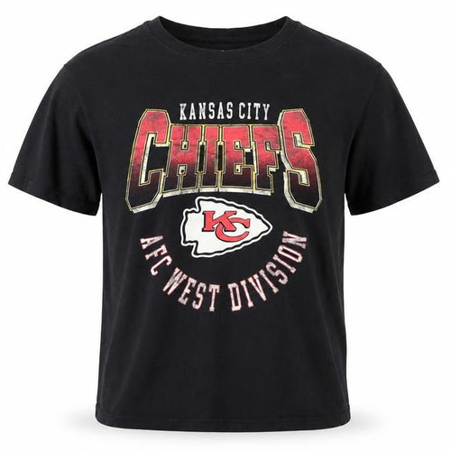 NFL Kansas City Chiefs Men's Black Cotton Graphic T-Shirt L