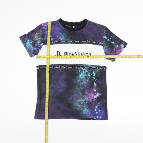Next Boys PlayStation Galaxy Print Cotton T-Shirt 11 Years Multicoloured
