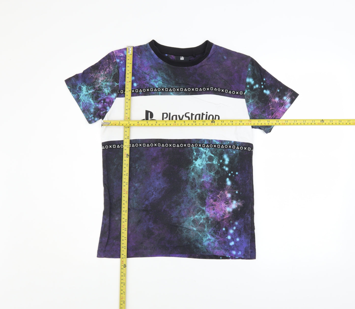 Next Boys PlayStation Galaxy Print Cotton T-Shirt 11 Years Multicoloured