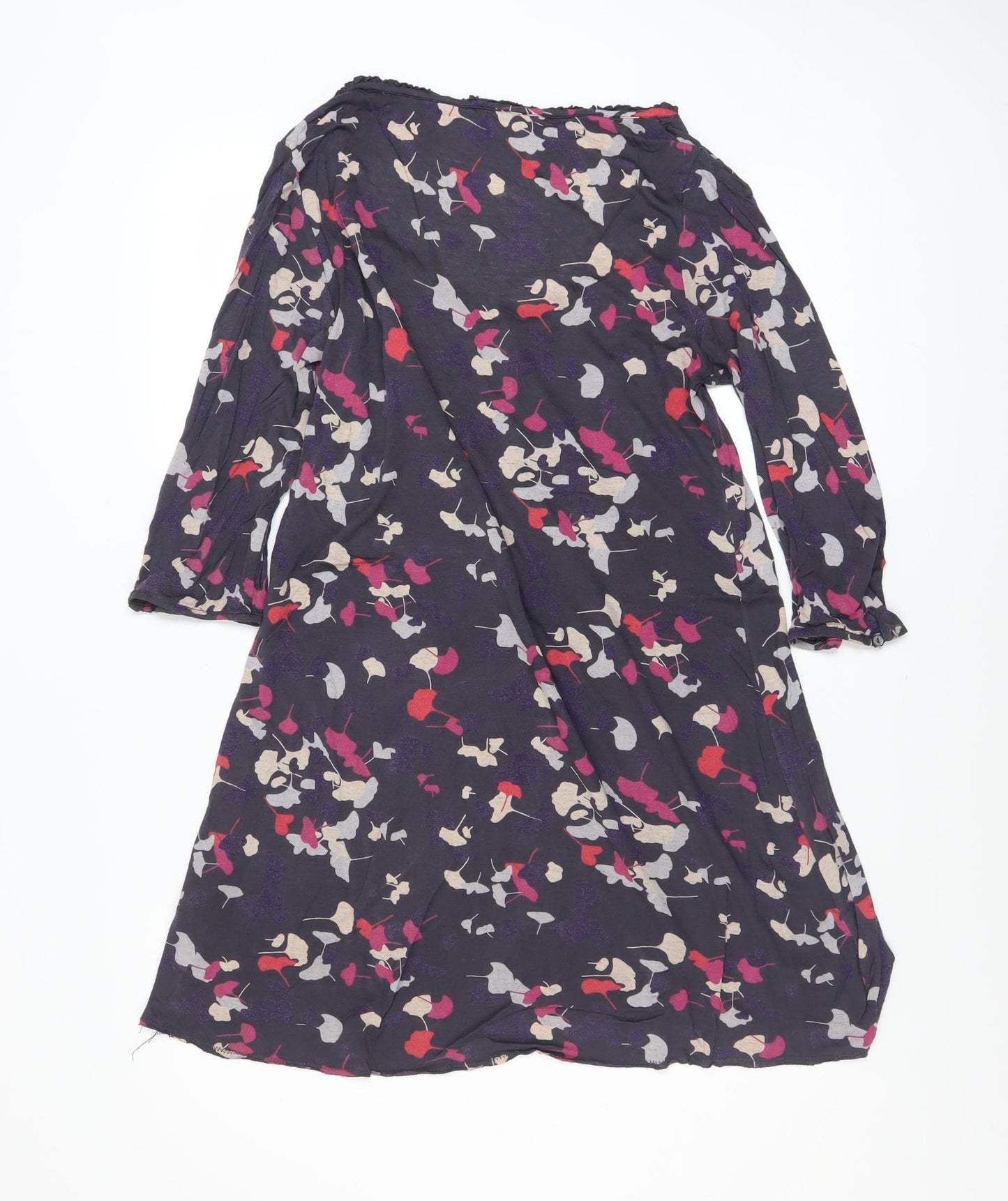 White Stuff Women’s Multicoloured Floral A-Line Knee Length Dress Size 12