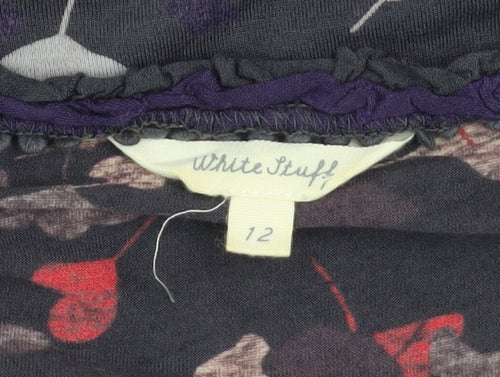 White Stuff Women’s Multicoloured Floral A-Line Knee Length Dress Size 12