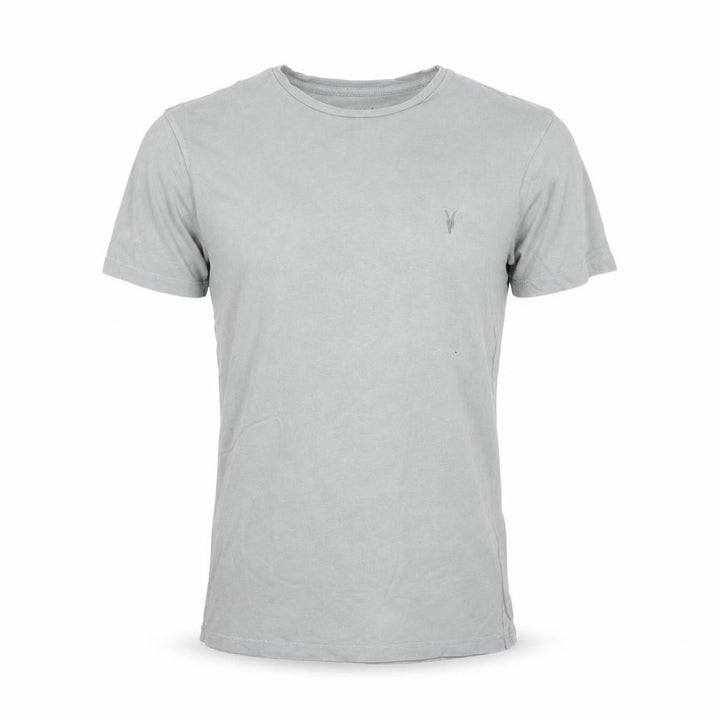 AllSaints Men Grey XS Slim Fit Crew Neck Cotton T-Shirt