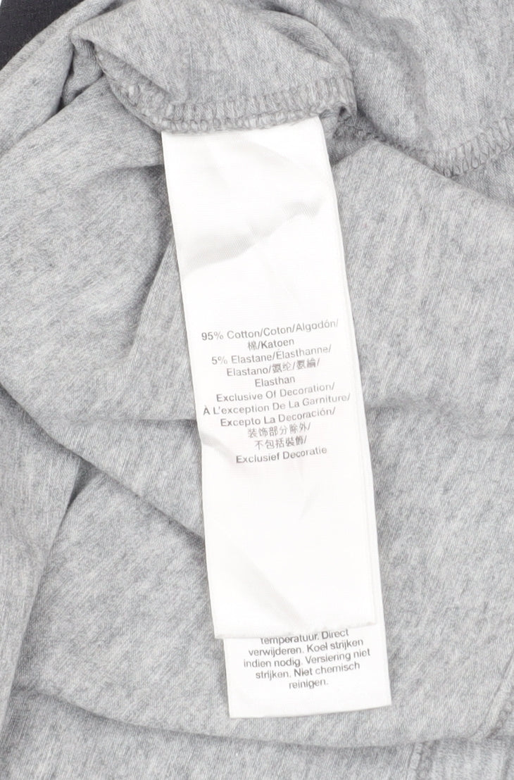 DKNY Women Grey T-Shirt Dress Small Casual Jersey Logo