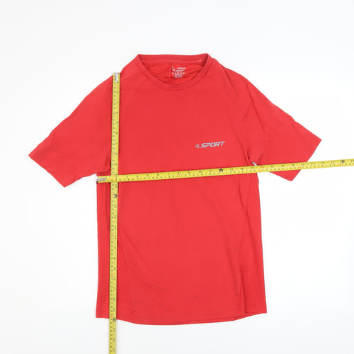 Jockey Men’s Red Sport Performance Athletic T-Shirt Size S