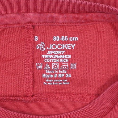 Jockey Men’s Red Sport Performance Athletic T-Shirt Size S