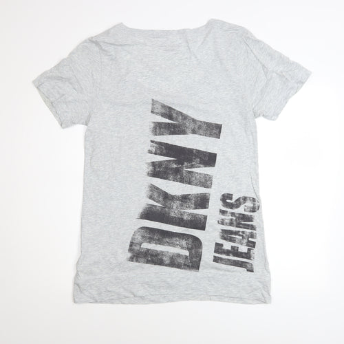 DKNY Jeans Men's Grey Graphic Print T-Shirt Medium