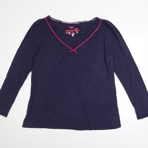 RJR John Rocha Women's Blue Long Sleeve V-Neck Tunic Top Size 20