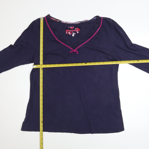RJR John Rocha Women's Blue Long Sleeve V-Neck Tunic Top Size 20