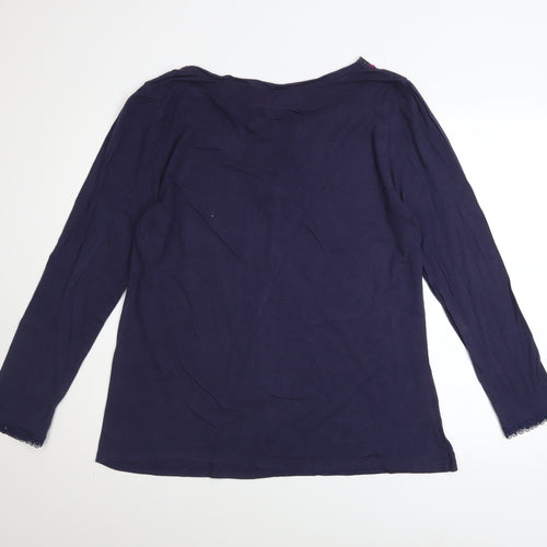 RJR John Rocha Women's Blue Long Sleeve V-Neck Tunic Top Size 20