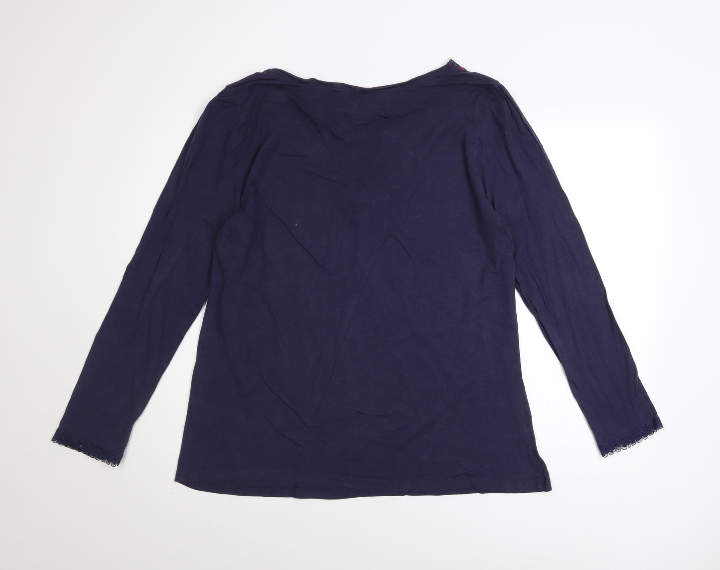 RJR John Rocha Women's Blue Long Sleeve V-Neck Tunic Top Size 20