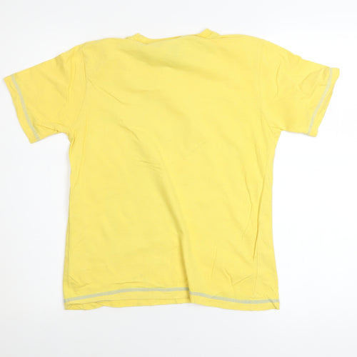 Primark Boys Yellow Brasil Football Graphic Cotton T-Shirt 9-10 Years