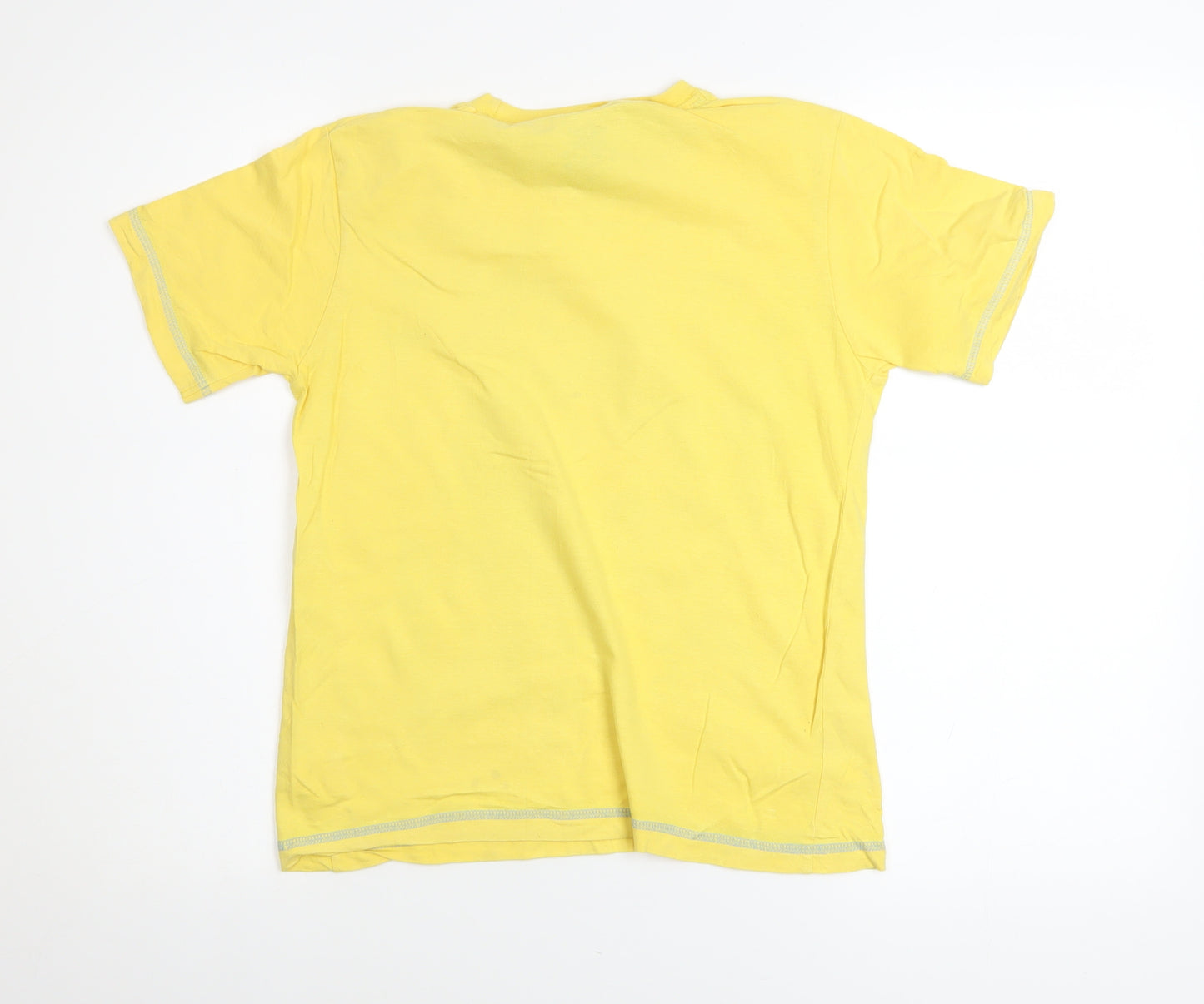 Primark Boys Yellow Brasil Football Graphic Cotton T-Shirt 9-10 Years