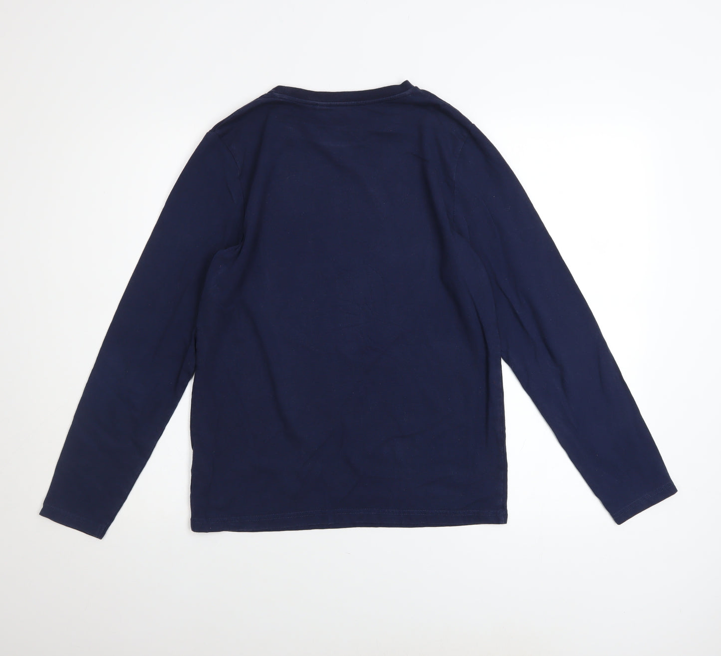 Timberland Boys Navy Long Sleeve Logo T-Shirt Size 14-16 Years Cotton Blend